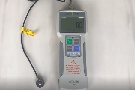 拓碼電子向我司購買量程500N的單向壓縮測(cè)試推拉力計(jì)用于測(cè)試電子元器件